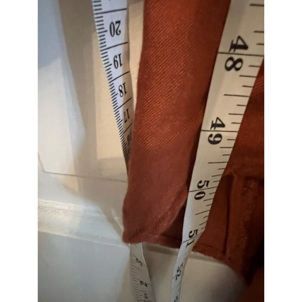 Free People Rae Maxi Dress Rust Asymmetrical Wrap Hi Low Boho Tie Waist Womens S - Picture 13 of 14